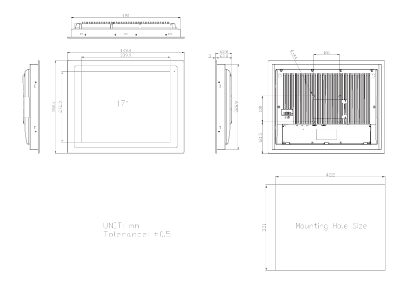 TSP-5645-17 Technical Drawing