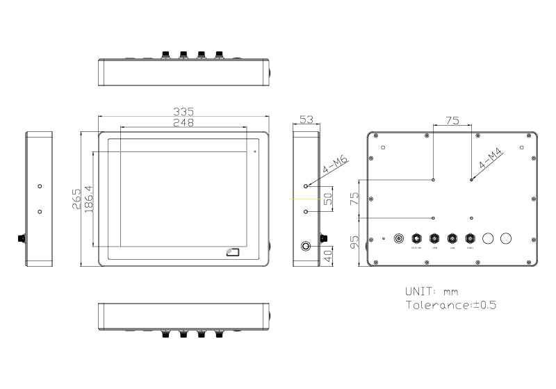 TS-4845-12 Technical Drawing