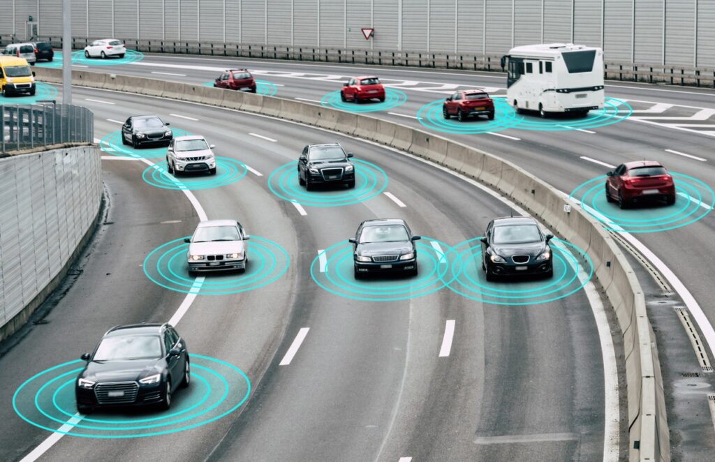 smart cars on the highway
