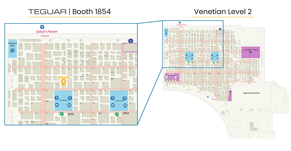 Teguar Booth 1854, Venetian Level 2