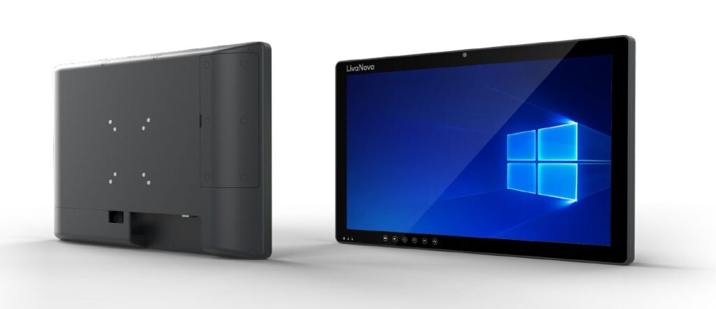 Front and back view of the Essenz Perfusion Monitor