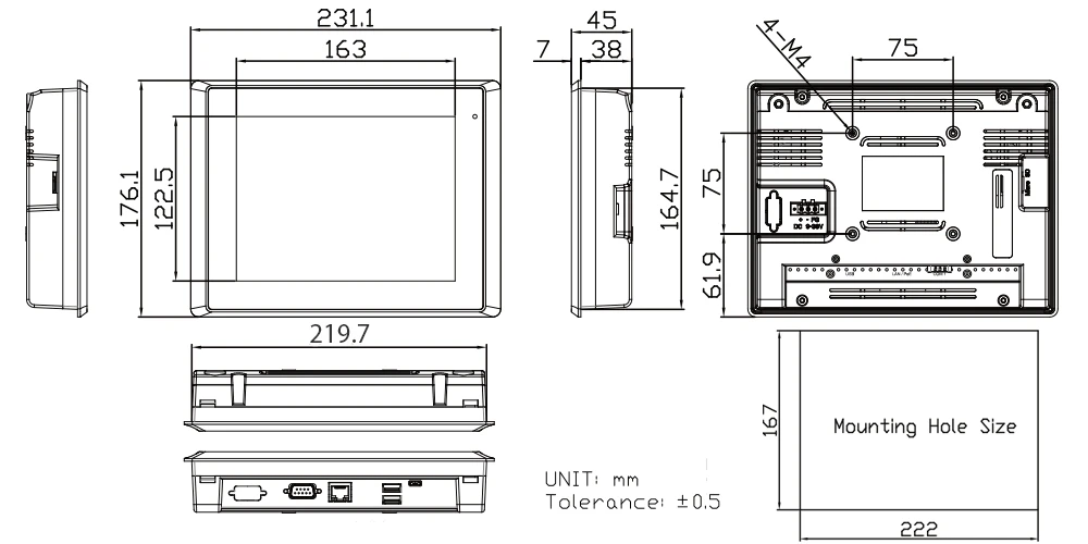 TP-A945-08 Technical Drawings