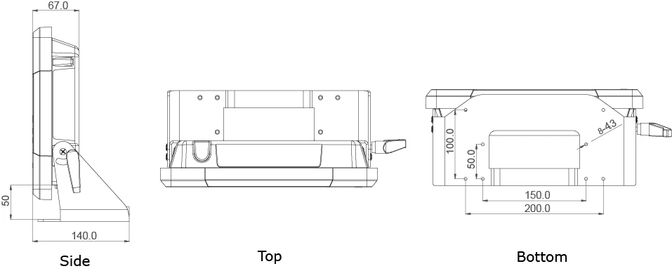 TR-5520-10 Tech Draw with Mounting Bracket