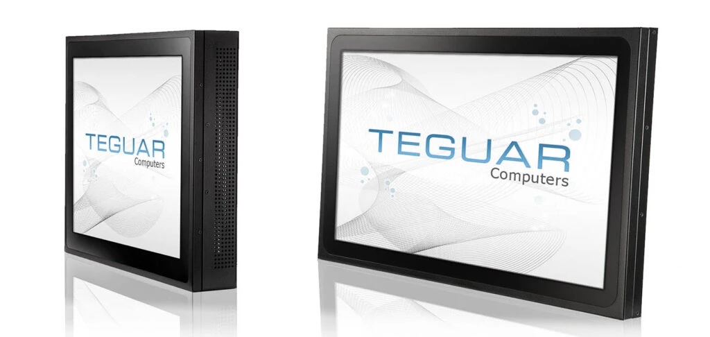Two Teguar TP-3010-AIO computers from the all-in-one industrial series