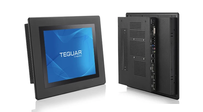 Front and back views of the Teguar TP-4010 with aluminum heatsink