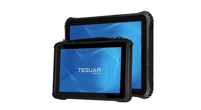 Two sizes of the Teguar TRT-5180 series of rugged tablets