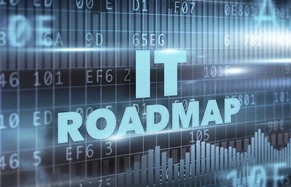Computer screen that says IT Roadmap