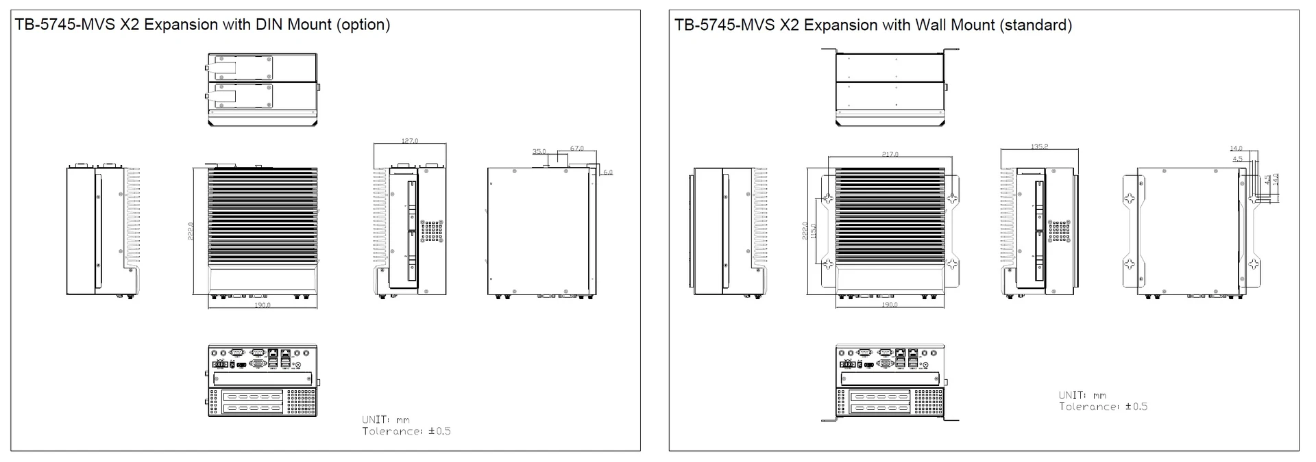 TB-5745 Technical Drawing 2x Expansion
